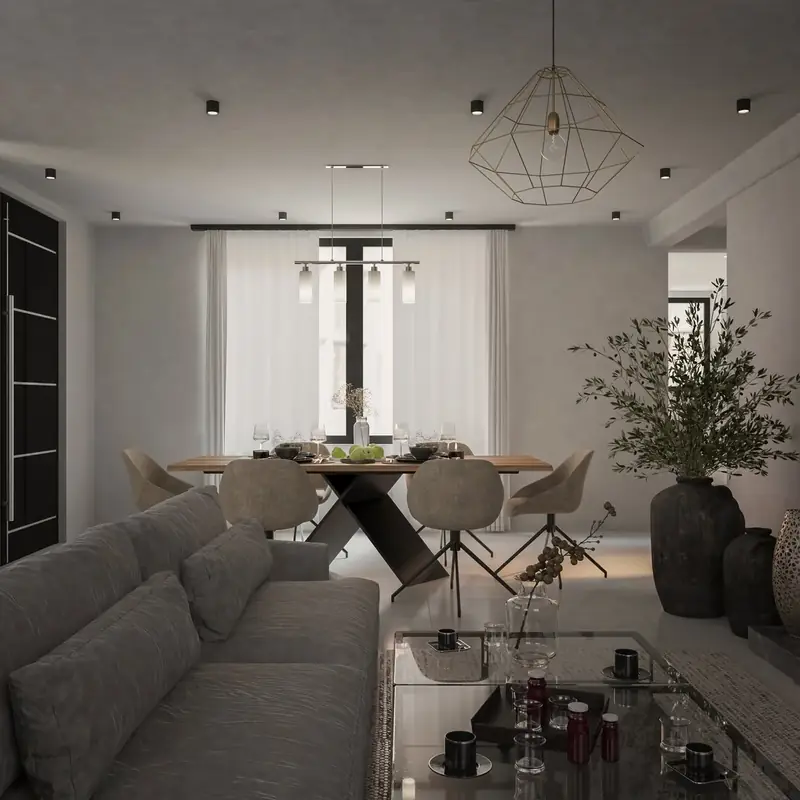 Contemporary residence open plan living